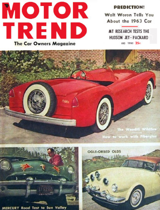 MOTOR TREND 1953 AUG - PACKARD, COMMANDER, MANHATTAN,41 CHEVY CONV,51 KAISER*
